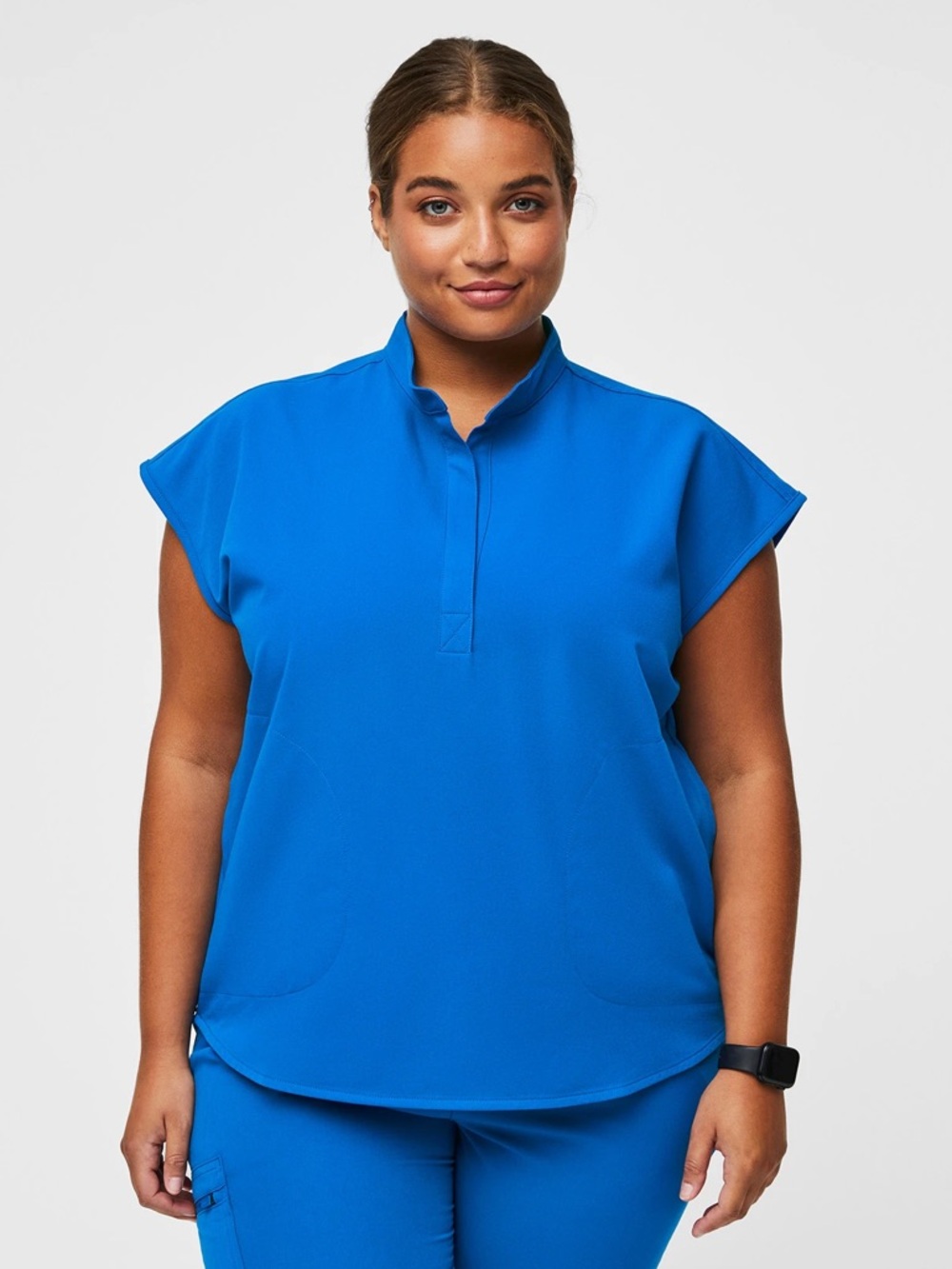 NWT FIGS Women's Rafaela Oversized Scrub Top | Royal Blue | Size 2XL